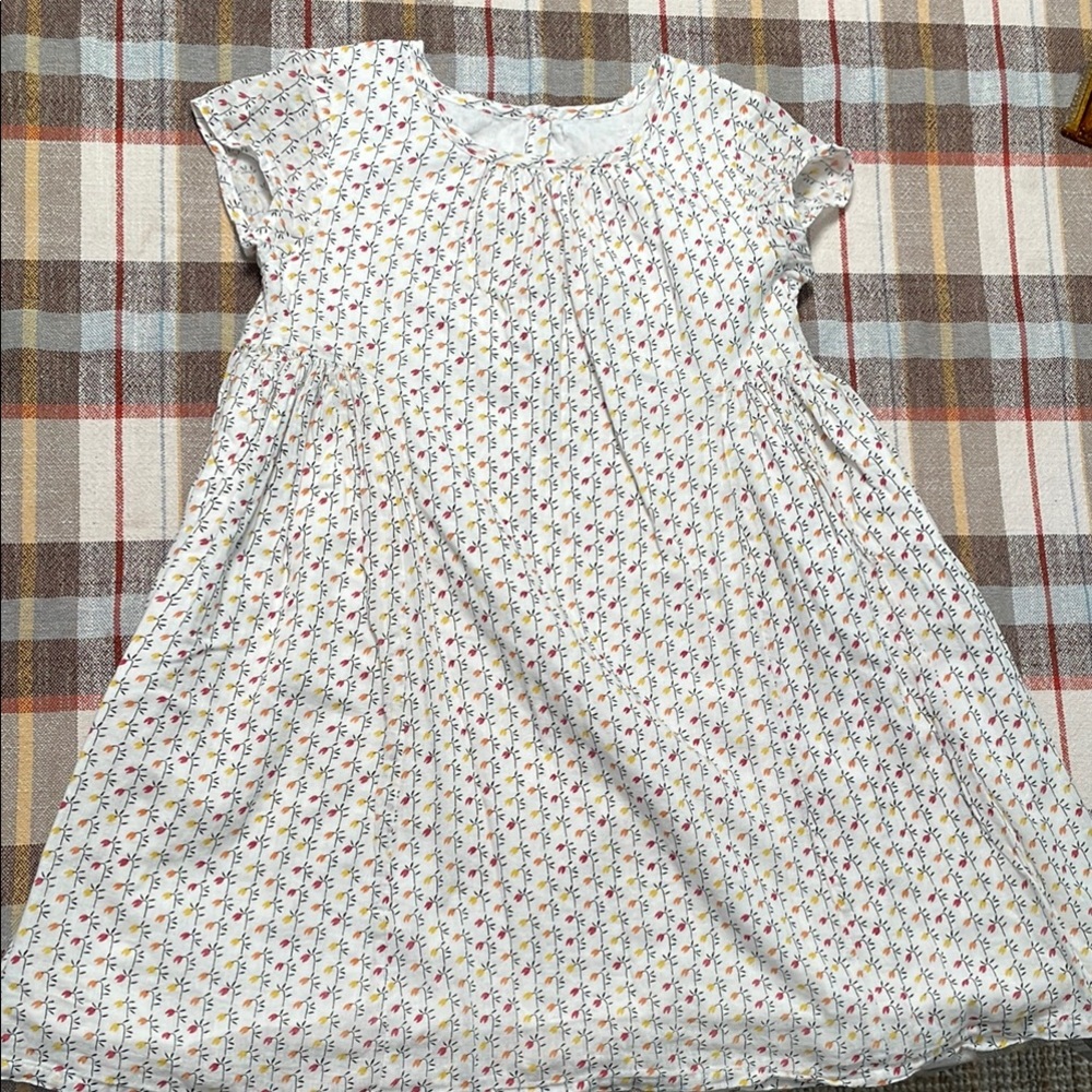Monoprix Floral White Dress